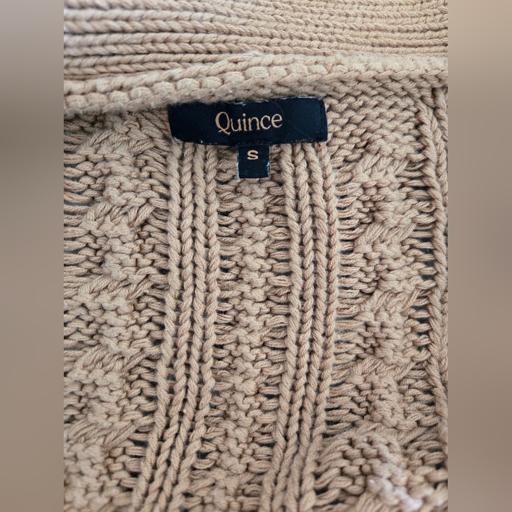 Quince Oversized Cable Knit Cardigan - Picture 3 of 5